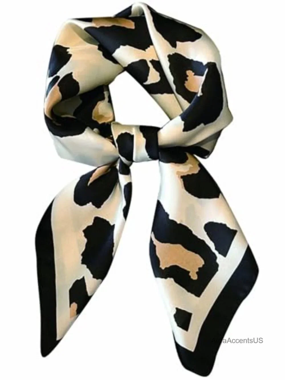 Silky Satin Scarf for Women Lightweight Square Neck Hair Wrap Head Scarf Bandana